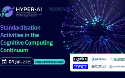 Slides and full recording are available for the Webinar on Standardisation in the Cognitive Computing Continuum